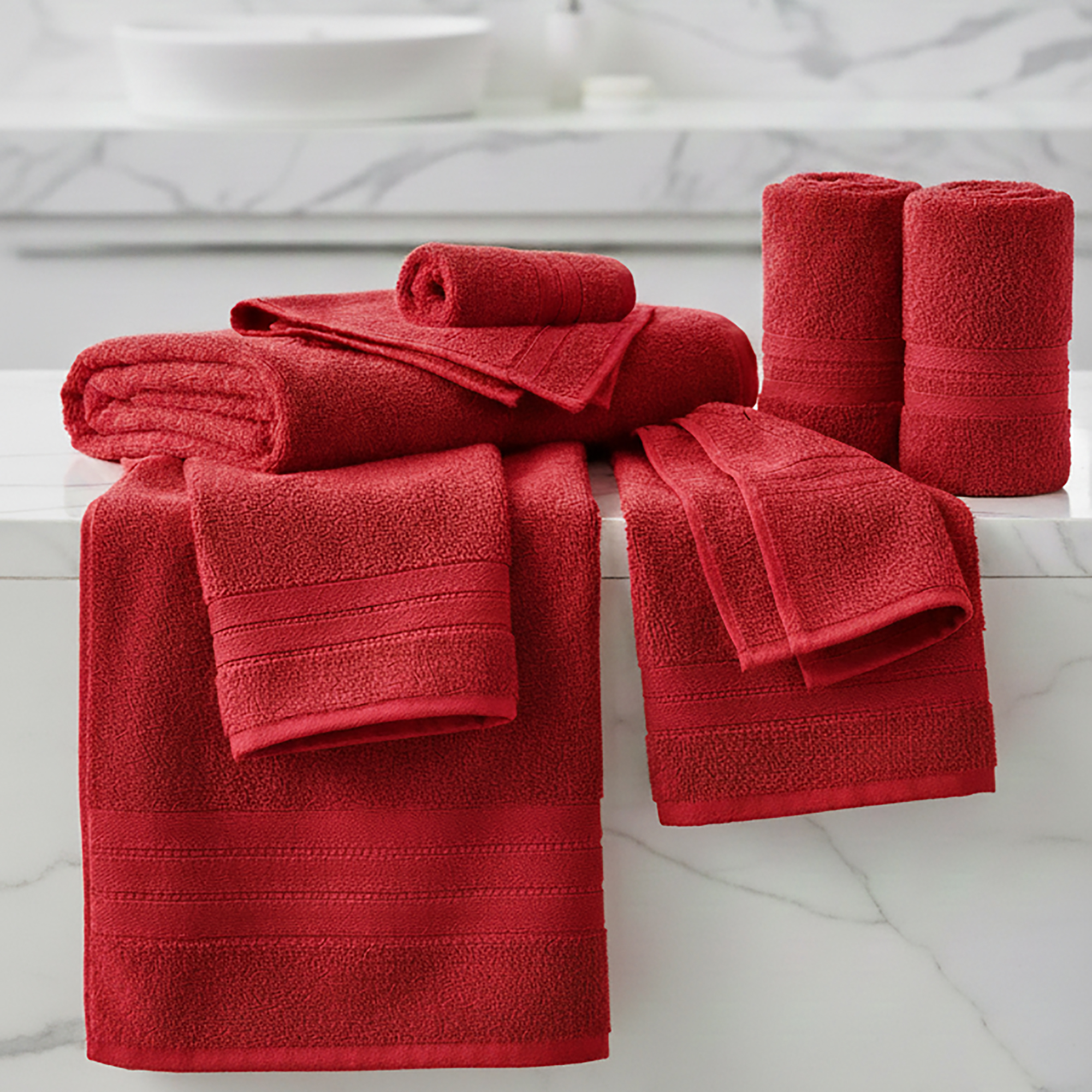 Prosop Luxury Bumbac 100% – 600g/m2 – ROȘU