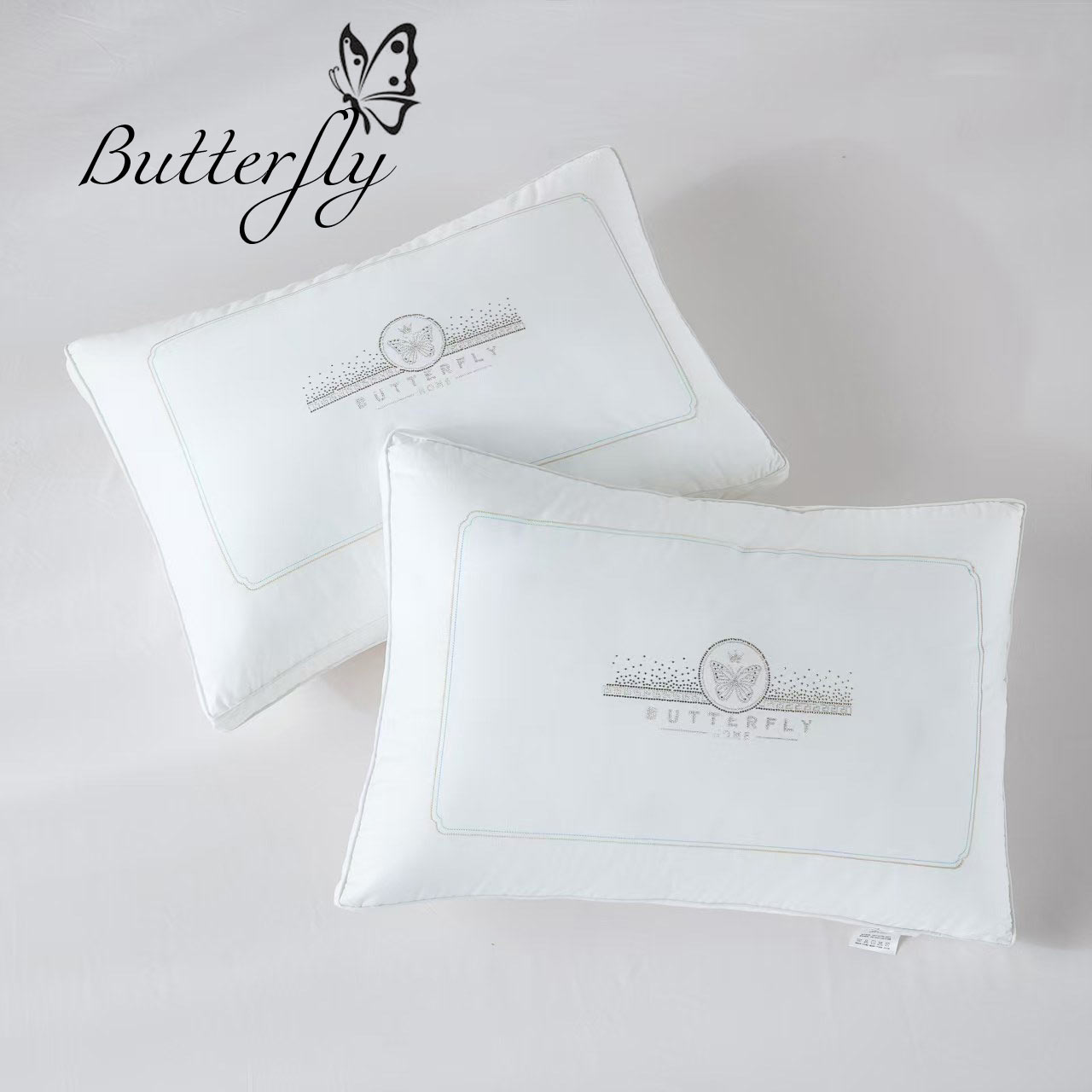 Pernă umplutură microgel față 100% Bumbac (Butterfly) – 50cm X 70cm