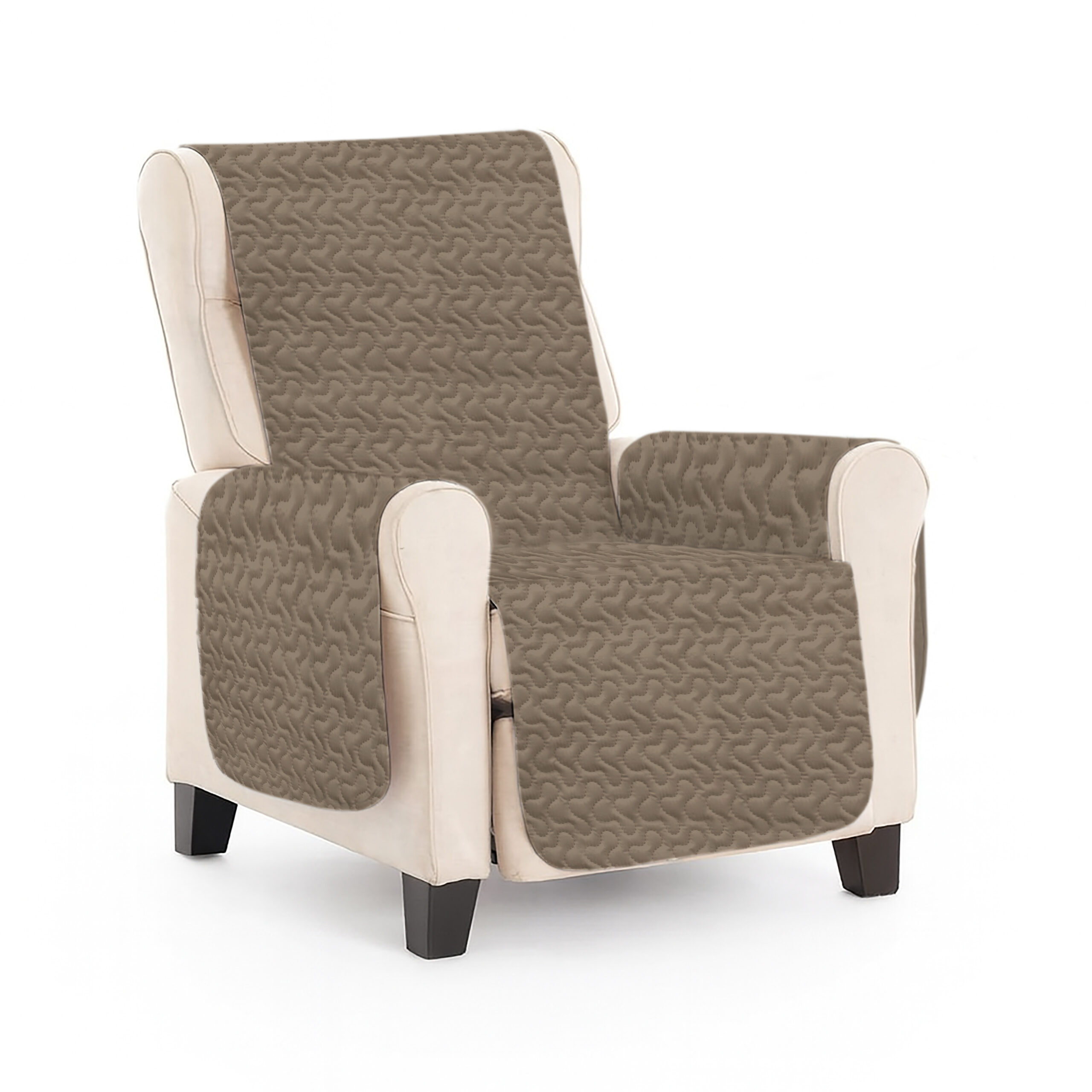 Cuvertură matlasată  fotoliu – BEIGE GRAY