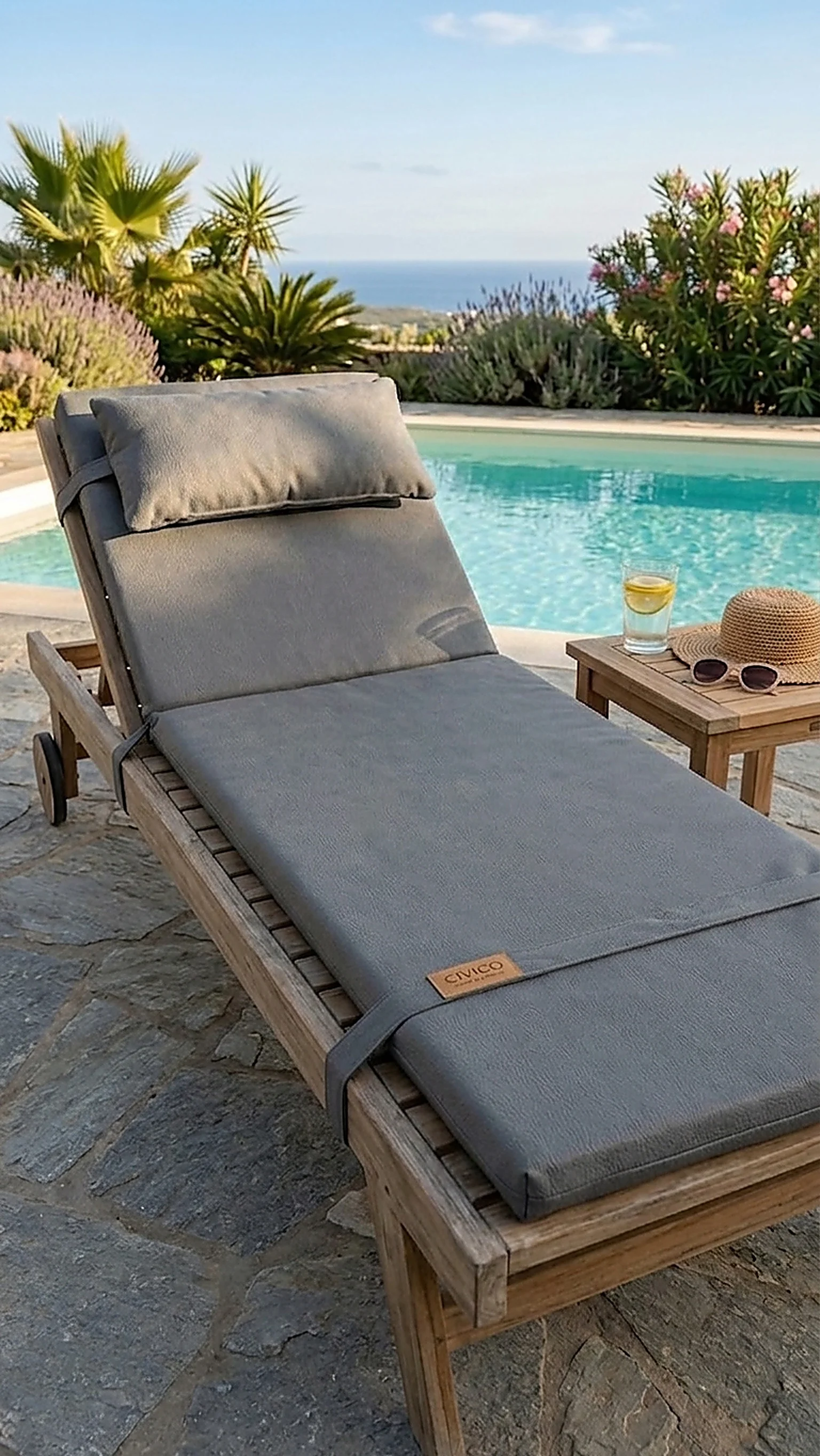 Saltea șezlong premium două segmente – confort și durabilitate pentru relaxare completă